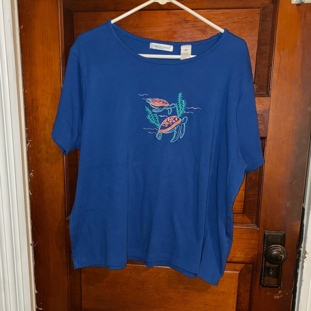 Bonnie Evans Turtle Print Women’s Shirt